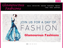 Tablet Screenshot of glamfashions.biz